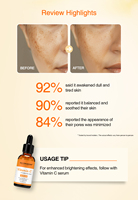 Soins de la peau Neutriherbs, crème hydratante éclaircissante pour les taches brunes, tonique pour la peau à la niacinamide et à la vitamine C