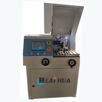 Machine de découpe métallographique verticale automatique sur pied, diamètre de coupe max. 80 mm, avec réservoir de liquide de refroidissement