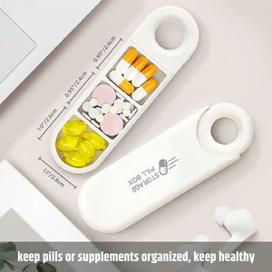 Wholesale Mini Portable <b>Pills</b> Organizer Weekly Tablet <b>Holder</b> <b>Pill</b> Box Pillbox Dispenser 3 Grids Dispensing Storage Boxes for - Product Image 6