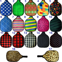 Drop Shipping RTS Imprimé Léopard Sublimation Néoprène Pickleball Paddle Covers