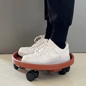 उच्च गुणवत्ता वाले आधुनिक भारी शुल्क जंग प्रतिरोधी पोर्टेबल चल रहे प्लास्टिक पॉट मोवर ट्रॉली 12/14/16 इंच - Product Image 3