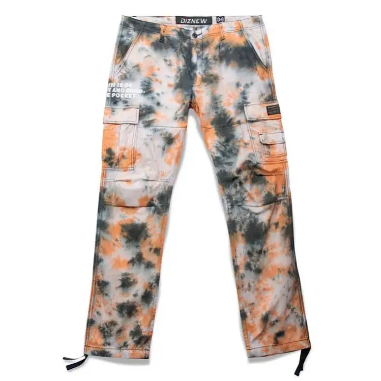 Tie Dyeing Moldy Effect Customized Personalized Style Men's Jeans Trend Brand New