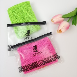 <span class=keywords><strong>Sac</strong></span> à fermeture éclair <span class=keywords><strong>en</strong></span> PVC personnalisé de haute qualité <span class=keywords><strong>sac</strong></span> <span class=keywords><strong>en</strong></span> <span class=keywords><strong>plastique</strong></span> de couleur noire pour filet africain éponge maquillage <span class=keywords><strong>sac</strong></span> à fermeture éclair - Product Image 2
