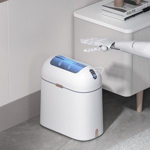 Elpheco 9L cảm biến thông minh Thùng rác có thể chống thấm nước chống mùi nhựa với bướm nắp cho phòng ngủ phòng khách - Product Image 2