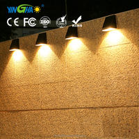 Monocristallin IP65 Étanche Jardin Solaire Clôture Décoration Lumières Voie Porche Radar Détection Led Extérieur Solaire Mur Lumière