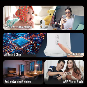 Monitor para Bebés 1080P con Aplicación para Smartphone, Almacenamiento en la Nube, IA, Detección Humana, Nueva Versión, Visualización de 360 Grados, Conexión WiFi Instantánea - Product Image 3