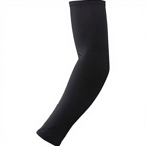 Manchons de compression sportifs pour femmes, personnalisables OEM, couleur noire unie, respirants, protection UV, pour le basketball et le cyclisme - Product Image 3