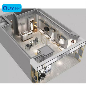 Présentoir de vêtements en tissu de marbre, <span class=keywords><strong>comptoir</strong></span> de boutique, conception de <span class=keywords><strong>comptoir</strong></span> d'argent, pour magasin de vêtements, <span class=keywords><strong>vitrine</strong></span> - Product Image 4