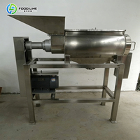 Variabel toerental fruitpulper, corrosiebestendige fruit- en groentepulper, complete pulperingsapparatuur voor voedingsfabrieken