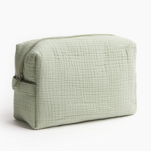 Ukuran kustom desain Logo katun lembut Muslin popok bayi keranjang Organizer dengan Hook-loop pembagi yang dapat dilepas di dalam - Product Image 5