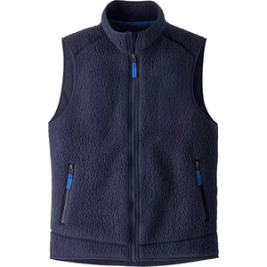 AQTQ fabbrica di sartoria per abbigliamento primavera e autunno edizione <span class=keywords><strong>Gilet</strong></span> di <span class=keywords><strong>lana</strong></span> logo personalizzato <span class=keywords><strong>Gilet</strong></span> in pile da <span class=keywords><strong>uomo</strong></span> - Product Image 4