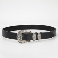Lässiger Vintage PU-Gürtel für Damen Exquisite Legierung schnalle Designer Enger Kunststoff gürtel für OEM-Kleider für lässige Vintage-Anlässe