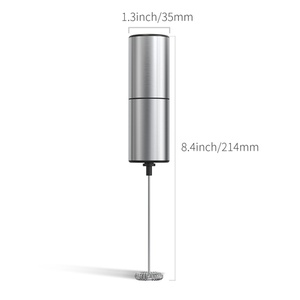 Wholesale Stainless Steel Eco-Friendly Automatic <b>Battery</b> <b>Operated</b> Coffee Blender with Milk Frother Food Grade Minimalist Design - Product Image 4