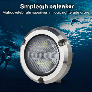 12V 24V 100W 8000LM LED Luces subacuáticas sólidas Haz de inundación LED Luz Marina IP68 LED Luz de barco para la seguridad del barco - Product Image 5