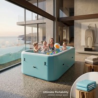 Bain à remous gonflable, piscine de nage, spa portable d'extérieur, baignoires de bain de glace