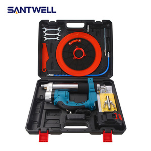 Pistola de Grasa Eléctrica Recargable Inalámbrica de 400 CC, Herramienta de Grasado Manual de Alta Presión con Batería para Lubricación de Maquinaria de Excavación - Product Image 6