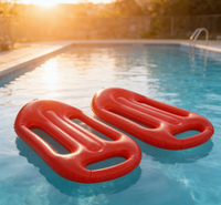 Plateforme flottante gonflable multifonctionnelle, radeau de sauvetage pour piscine et activités aquatiques