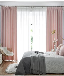 ستائر كهربية ذكية, نظام آلي ذكي سهل التحكم باللون الأزرق والوردي ، ستائر مزدوجة الطبقات ، ستائر كبيرة الحجم ورأسية ، طراز - Product Image 6