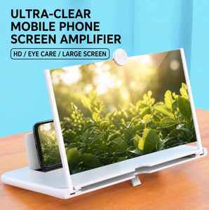 Amplificador de pantalla de 12 pulgadas para teléfono celular – Pantalla de aumento 3D HD para películas, videos y juegos, compatible con todos los teléfonos inteligentes - Product Image 2