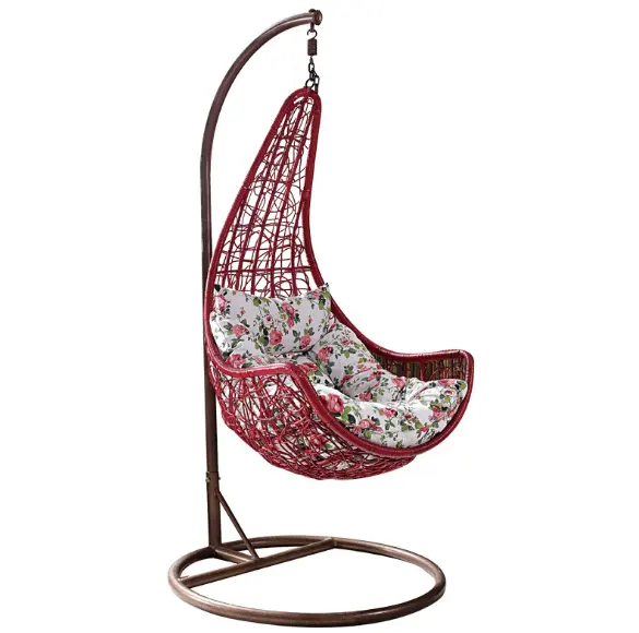 Chaise à bascule en rotin, œuf de haute qualité, voile d'extérieur, mobilier de jardin utilisé pour le loisir