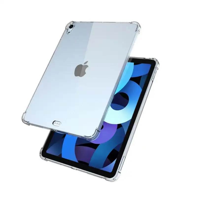 Anti-fall Protective Transparent Shockproof Bumper TPU Case For iPad Pro 2022 11 inch Pro 12.9 Tablet Clear Back Cover