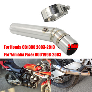 Tubo de Escape medio para motocicleta Yamaha FZS <span class=keywords><strong>600</strong></span>, 1998-2003 <span class=keywords><strong>Fazer</strong></span>, <span class=keywords><strong>Honda</strong></span> CB1300, 03-13Slip on - Product Image 2