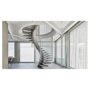 Kit d'escalier en colimaçon modulaire préfabriqué pour une installation facile en DIY, applications pour garage, <span class=keywords><strong>mezzanine</strong></span> et atelier, intérieur et extérieur - Product Image 3