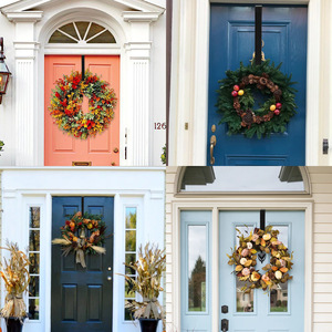 Ingrosso gancio ghirlanda in metallo di lunghezza regolabile per uso pesante di natale in metallo ghirlanda sopra la porta gancio singolo - Product Image 6