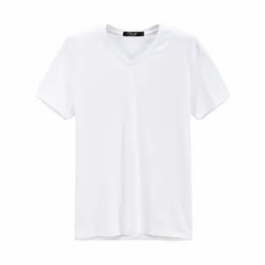 180克制造商空白舒适柔软t恤83% 棉13% 粘胶4% 氨纶运动衫夏季男式t恤