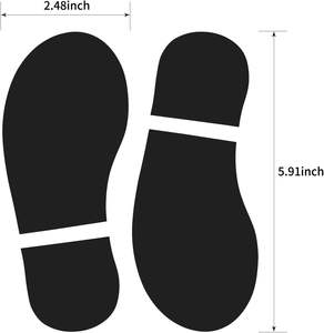 Impresiones Pegatinas <span class=keywords><strong>de</strong></span> huella <span class=keywords><strong>de</strong></span> Zapato Negro Huella <span class=keywords><strong>de</strong></span> piso Calcomanías Pegatinas <span class=keywords><strong>para</strong></span> piso Señal Guía Direcciones Pies Distancia Calcomanías <span class=keywords><strong>de</strong></span> pared - Product Image 3