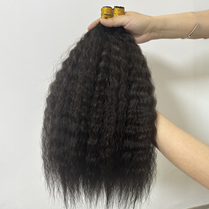 Extensions per capelli umani Remy europei all'ingrosso con cheratina, micro link, capelli vergini grezzi, extension I-Tip pre-incollate - Product Image 2