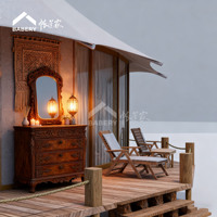 BABERY Série de Villas de Glamping Modulaires de Luxe, Hébergement de Resort Personnalisable, Structure en Acier