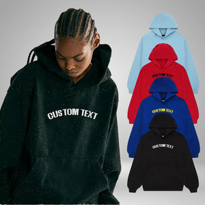 Sudadera con Capucha CX27 Personalizada en Negro Medianoche, 100% Algodón Ecológico, Resistente al Viento, Bordada, 450 Gramos, Felpa Francesa, Corte Regular, Estilo Invernal - Product Image 3