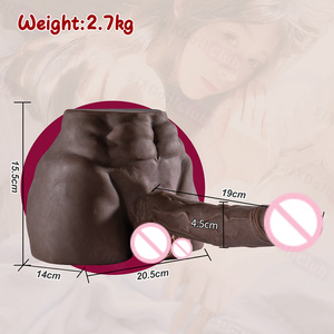 In Offerta Speciale Mezzo Busto Maschile Realistico in TPE da 2,7 kg con Dildo e Grande Sedere Artificiale, Sex Toy per Adulti per la <span class=keywords><strong>Masturbazione</strong></span> Femminile - Product Image 1