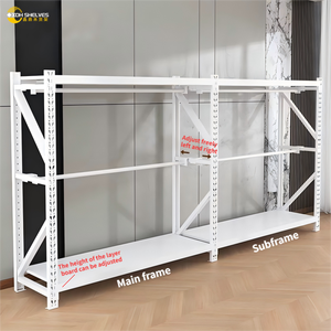 Industriële Kledingrek Magazijn Kleding Rekken Voor Kledingopslag Eenvoudige Vloerstaande Hangende Hengel Rekken - Product Image 3