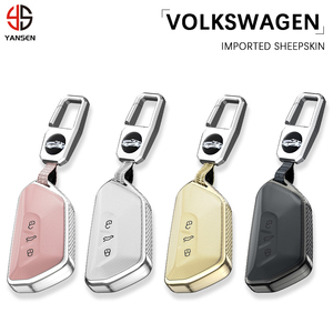 Cover completa ABS Shell custodia per chiave a telecomando per Volkswagen VW Golf 8 Mk8 <span class=keywords><strong>Skoda</strong></span> <span class=keywords><strong>Octavia</strong></span> 8 A8 <span class=keywords><strong>4</strong></span> MK4 VAG portachiavi portachiavi <span class=keywords><strong>accessori</strong></span> per auto - Product Image 1