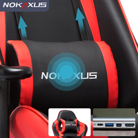 Chaise de gaming en cuir PU avec ajustement du dossier 90 à 180 degrés, éponge épaissie pour enfants, à la mode