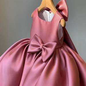 2-12 bambini matrimonio fiori ragazze 'abiti <span class=keywords><strong>bianco</strong></span> fiocco bambina bambina principessa festa di compleanno sera grandi ragazze vestito a fiori - Product Image 4