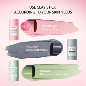 Masque Purifiant Visage en Argile Volcanique d'Alaska – Nettoyant Profond des Pores, Anti-Points Noirs, Anti-Acné à l'Armoise et Niacinamide, Stick Éclaircissant - Product Image 3