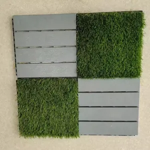 Grass Tiles Natural Grass For Garden 25*25cm Splicing Artificial Turf Artificial Turf Doormat
