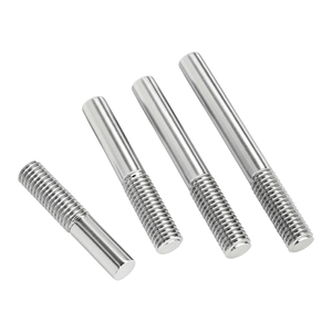 304 נירוסטה קצה הברגה מוט הברגה הברגה הברגה הברגה קצה אחד מוט חוט קצה אחד מוט הברגה חלקית הברגה m3 m4 m5 m6 - Product Image 2