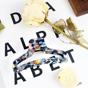 Pinza de pelo de acetato de moda para niñas, pinzas de pelo grandes ahuecadas para cabello largo, fabricantes de accesorios personalizados - Product Image 4