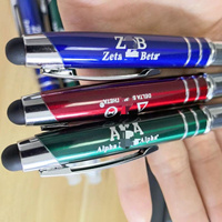 Sorority LED-Leucht-Kugelschreiber, Mini-Metallstift mit Lichtern, Zeta-Stift