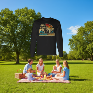 T-shirt à manches longues Grandpasaurus T Rex Dinosaur, chemise assortie pour la famille - Product Image 3