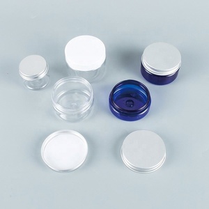 New Arrival 50g PET <b>Plastic</b> Bottle Blue Straight Sided Cosmetic Lotion Cream <b>Jar</b> - Product Image 4