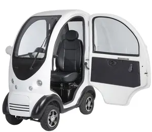Mini-voiture électrique à cabine fermée pour adultes et familles Modèle réduit de voiture Vega Scooter de mobilité à quatre roues fermé