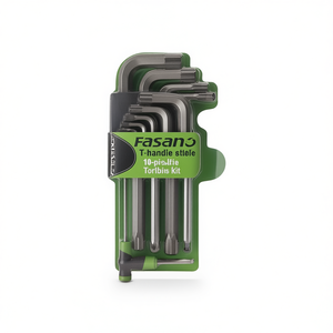 Jeu de tournevis à poignée en T Fasano, kit de 10 embouts Torx pour outils de réparation automobile - Product Image 1