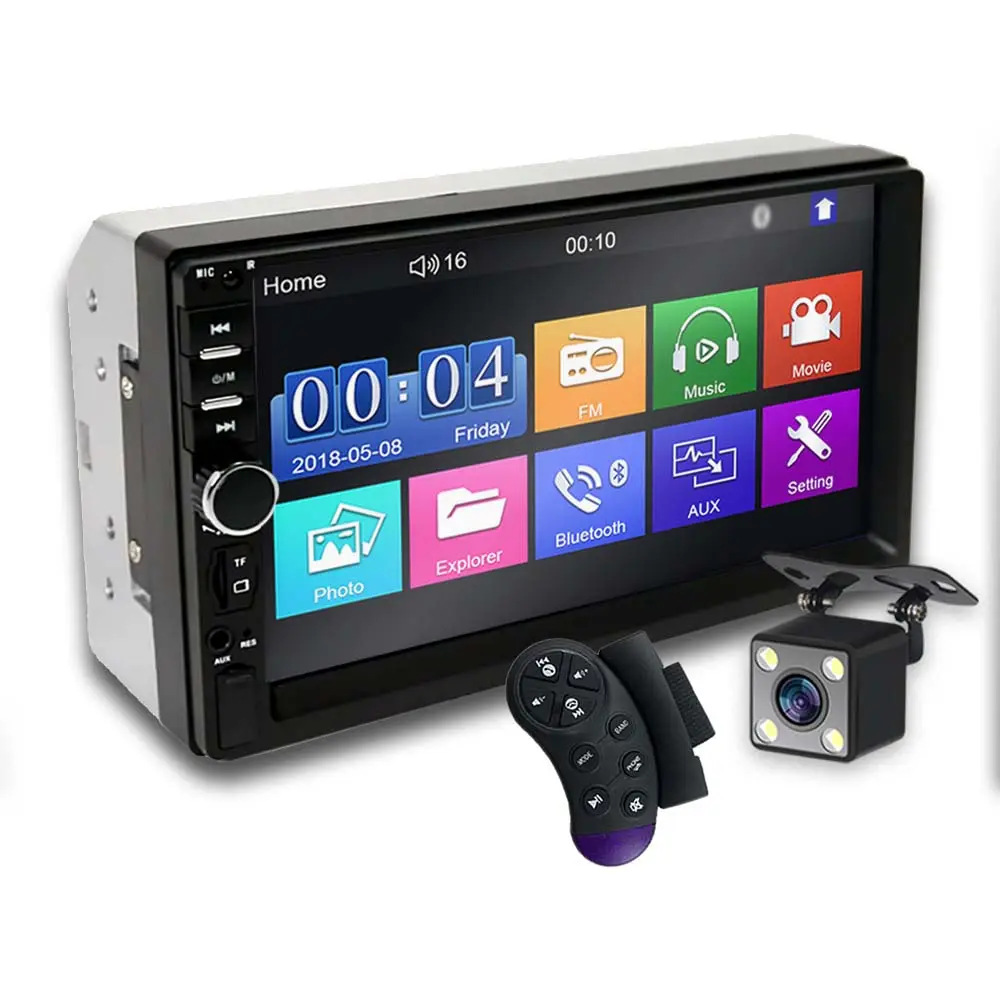 Venda quente WinCe 7 polegada rádio estéreo do carro fm áudio mp5 player touch screen rádio para o carro