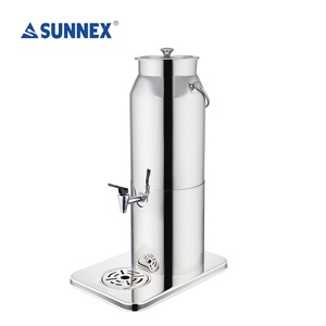 Sunnex Verona Series 5Ltr Stainless Steel Milk <b>Urns</b> Buffet Restaurant Cooling Beverage Dispenser Wholesale - Product Image 1