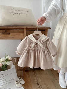 2026 ชุดเดรสฤดูใบไม้ผลิสำหรับเด็กผู้หญิง ชุดเดรสแฟชั่นสไตล์ป่า ชุดเดรสเจ้าหญิงแขนยาวคอปกสไตล์อะคาเดมี่สำหรับเด็กผู้หญิง - Product Image 2